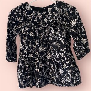 GAP Black and White Floral Dress